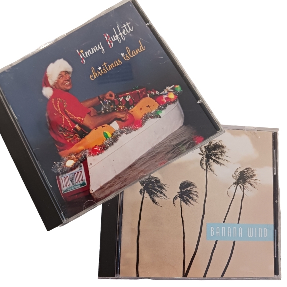 Vintage Jimmy Buffett CD Bundle, 2, Christmas Island, Holidays, Party, Music
